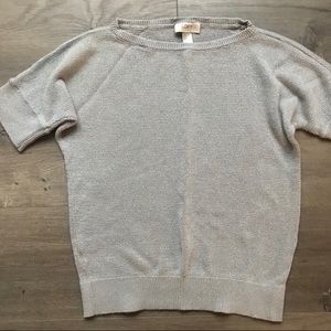 🌸LOFT Sparkly Short Sleeve Sweater